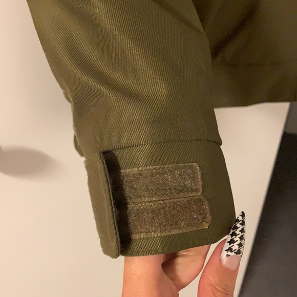 Firefly hooded snow ski jacket in military green - Picture 8 of 8